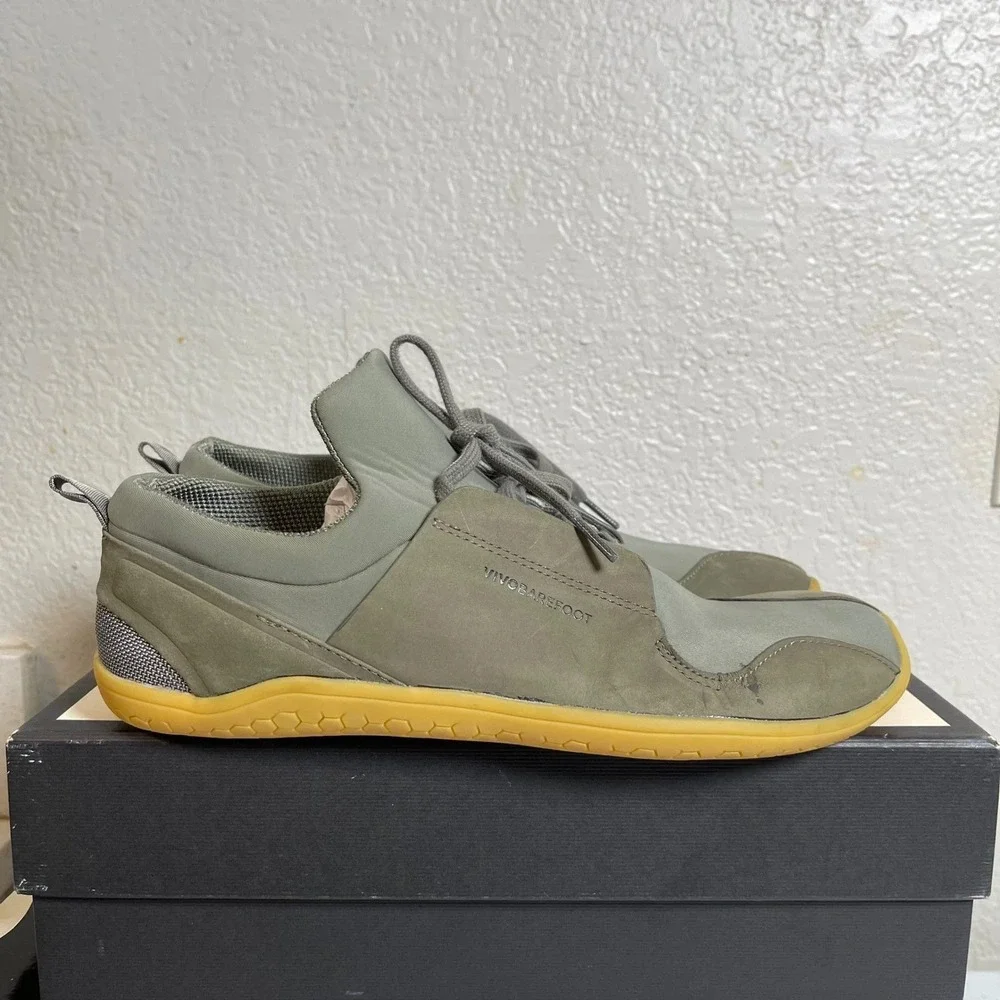 Vivobarefoot Kasana Ghillie Olive Green Kanna Comfort Sneaker Womens 41 EU/10 US